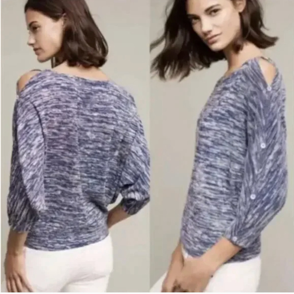 Anthropologie Postmark Malu Space Dye Dolman Sleeve Sweater large